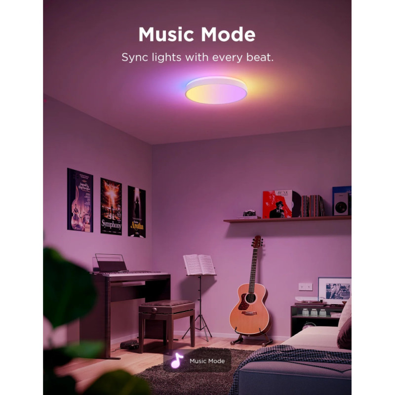 Govee Потолочний світильник 38cm Smart Ceiling Light Pro, RGBICWW, WI-FI/Bluetooth, білий (H60A6C01)