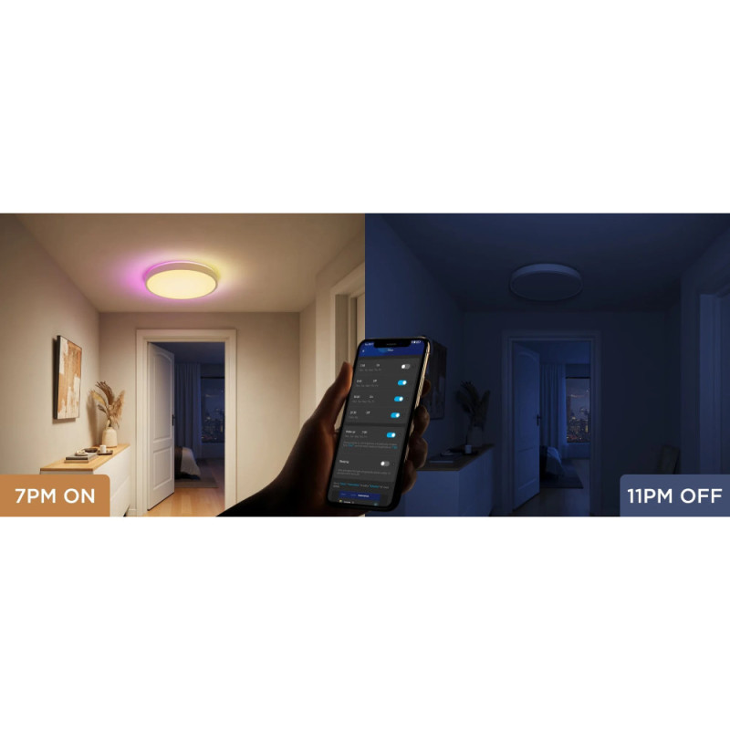 Govee Потолочний світильник 38cm Smart Ceiling Light Pro, RGBICWW, WI-FI/Bluetooth, білий (H60A6C01)