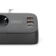 Digitus Блок розеток DIGITUS Office, 3xSchuko, 2xUSB-A, 1xUSB-C, 16A, 1.5м, вилка Schuko, чорний (DA-70625)