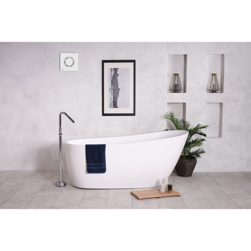 ARDESTO Витяжний вентилятор BFO-100W 15 Вт, 80 м3/г, 2400 об./хв., 33 дБ, білий