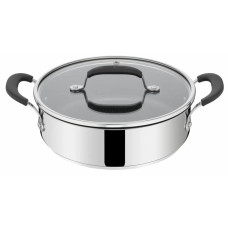 Tefal Casserole with lid Jamie Oliver Home Cook, 24 cm, stainless steel, silicone