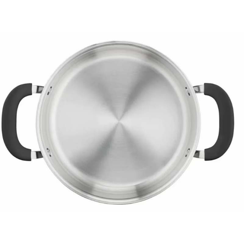 Tefal Casserole with lid Jamie Oliver Home Cook, 24 cm, stainless steel, silicone