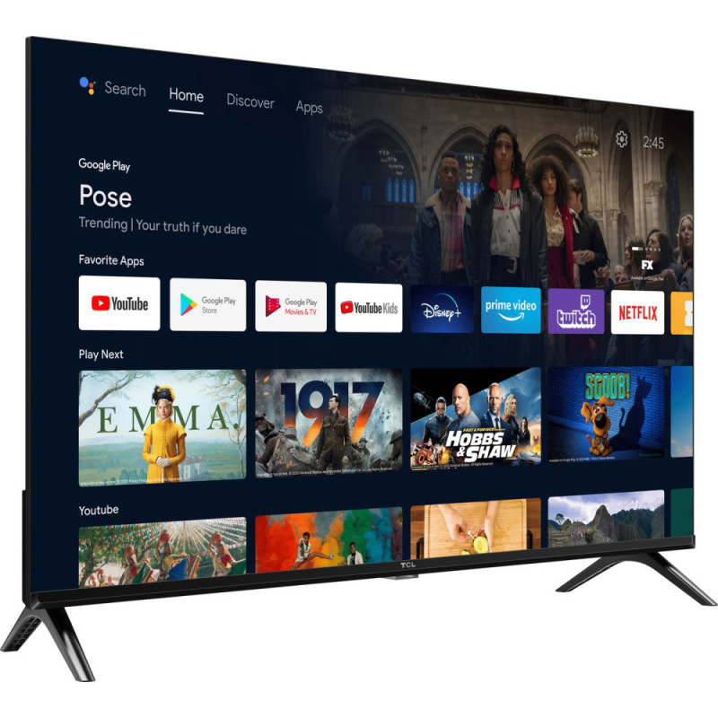 TCL Телевизор 32" LED FHD 60Hz Smart Android TV Black (32L5A)