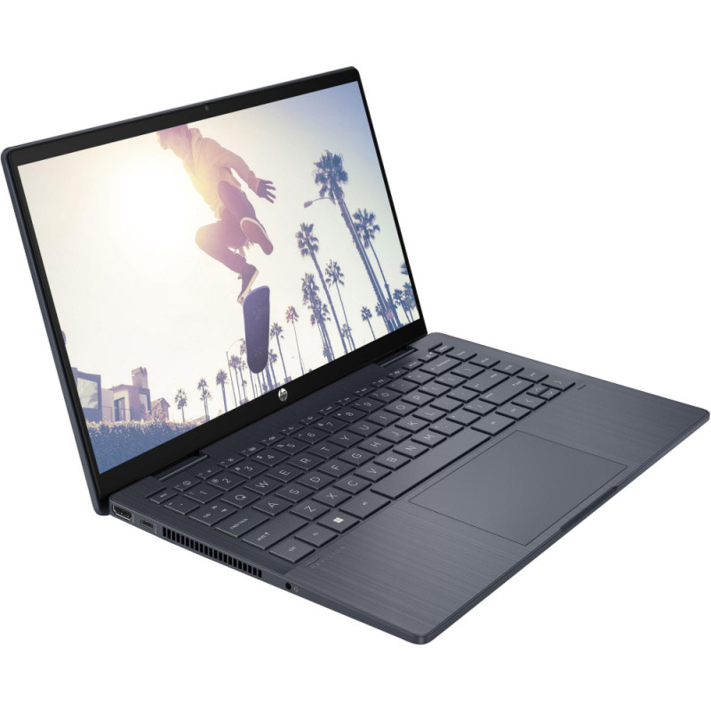 HP Ноутбук Pavilion x360 14-ek2005ua 14" FHD IPS Touch, Intel 5-120U, 16GB, F512GB, UMA, DOS, синій (AQ8P2EA)