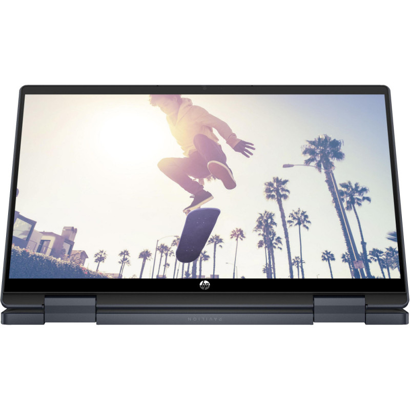 HP Ноутбук Pavilion x360 14-ek2005ua 14" FHD IPS Touch, Intel 5-120U, 16GB, F512GB, UMA, DOS, синій (AQ8P2EA)