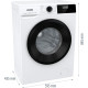 Gorenje WM Gorenje W1NHPI60SCS/P front load, 6kg, 1000, A+++, 43.5cm, display, steam, invertor, white (W1NHPI60SCSP)