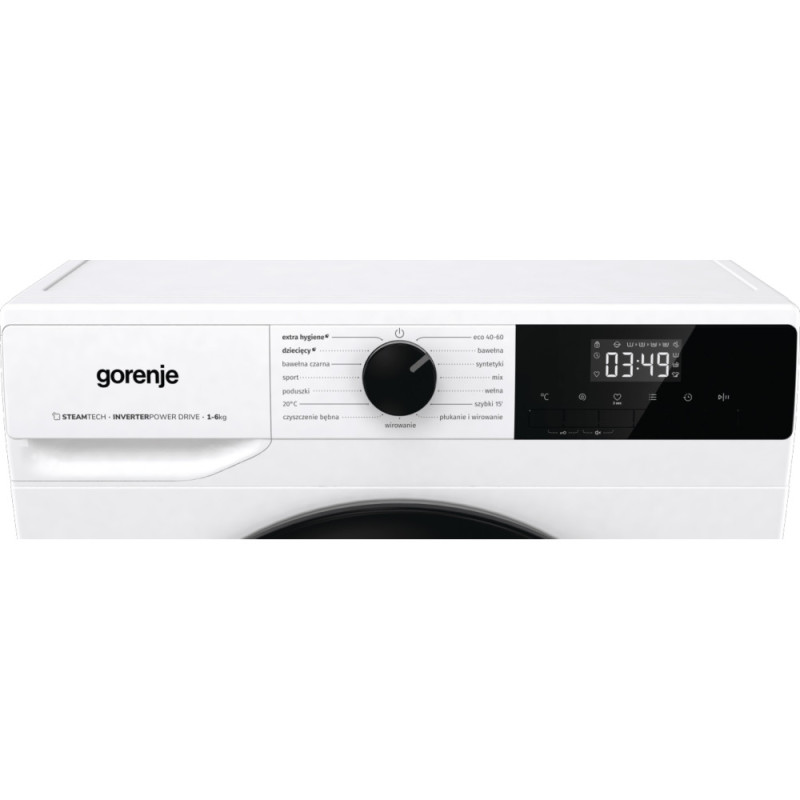 Gorenje WM Gorenje W1NHPI60SCS/P front load, 6kg, 1000, A+++, 43.5cm, display, steam, invertor, white (W1NHPI60SCSP)