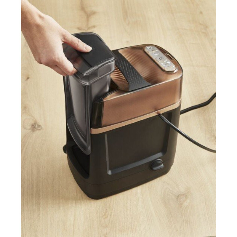 Tefal Гладильная система Tefal IXEO POWER, 2170Вт, 1100мл, паровой удар -200гр, постоянный пар - 90гр, с доской для глажки, нерж. сталь, черно-золотой (QT2020E0)