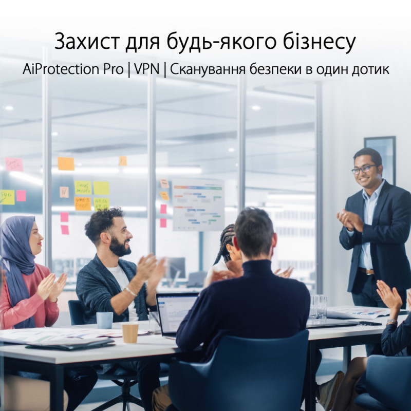 ASUS Маршрутизатор ExpertWIFI EBR63 AX3000 4xGE LAN 1xGE WAN 1xUSB3.2 1xUSB2.0 MU-MIMO OFDMA MESH (90IG0870-MO3C00)