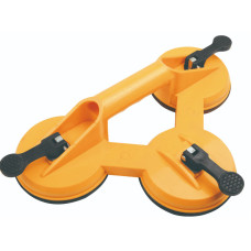 Tolsen vacuum suction cup, for glass, triple, plastic body, diameter 115 mm, 75 kg (62663)