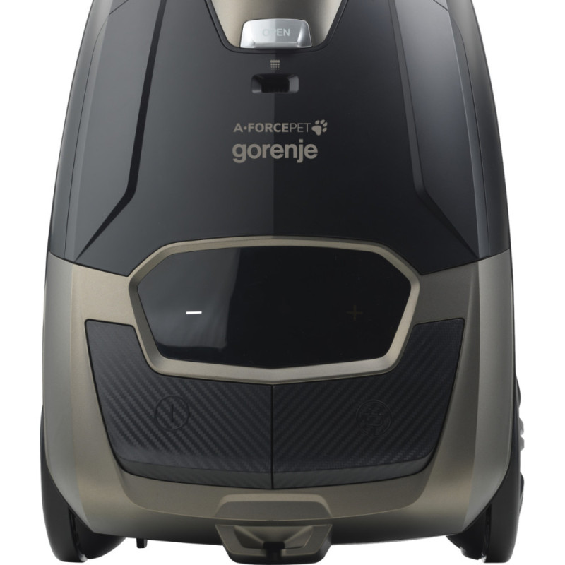 Gorenje bag VC, 890W, bag-4L, HEPA, telescope, LED display, turbo brush, black (VCE48AFBKGO)
