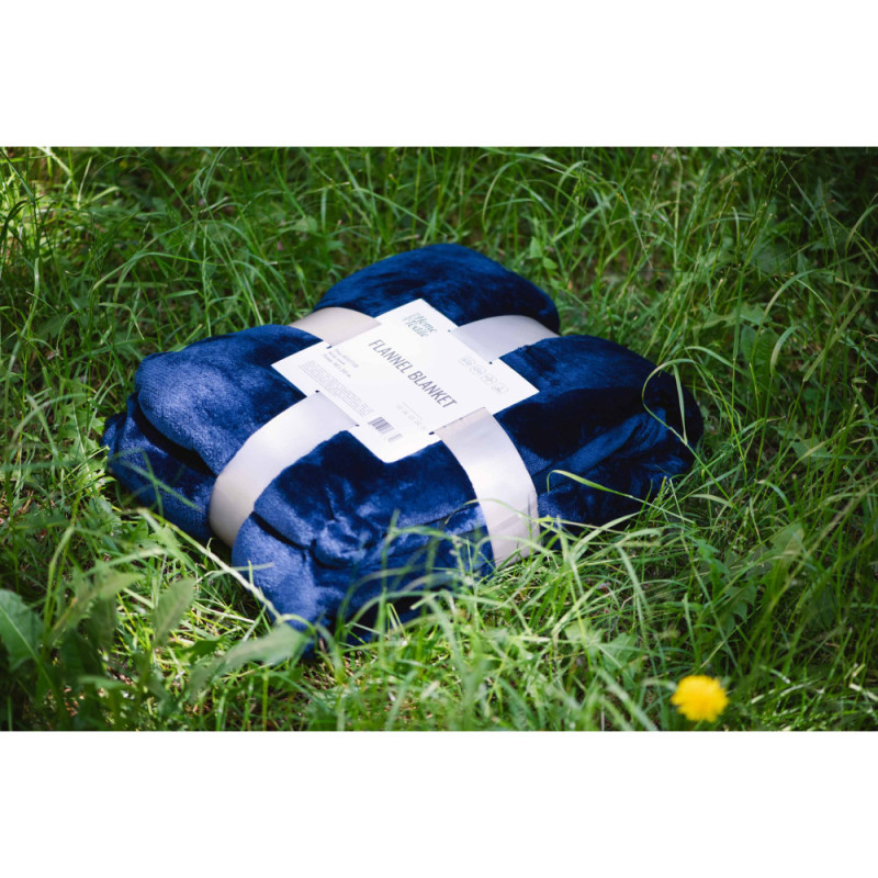ARDESTO Flannel blanket, 160x200cm, dark blue, 100% polyester (ART0211SB)