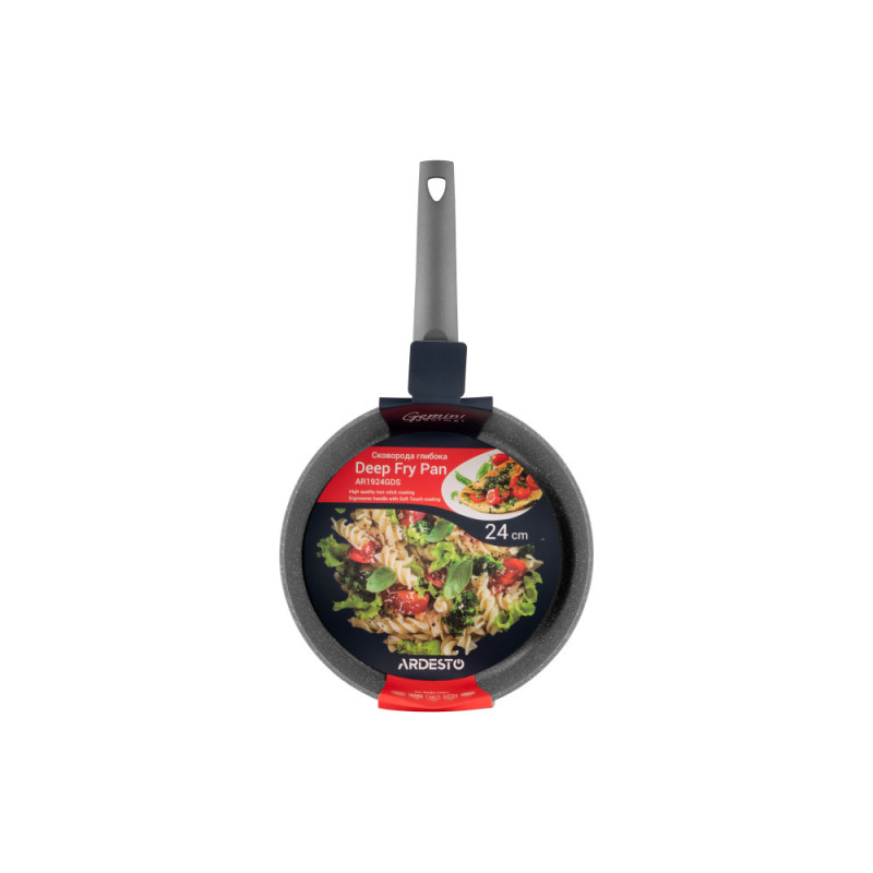 ARDESTO Fry pan Gemini Gourmet Apulia 24 cm, grey, aluminium (AR1924GDS)