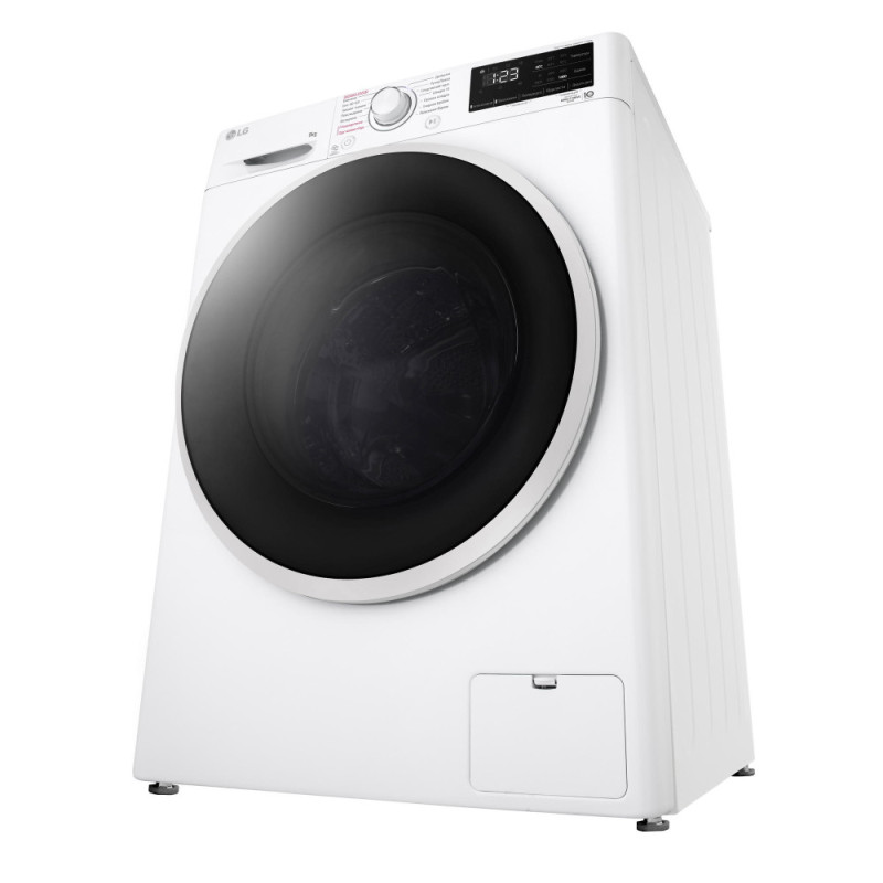 LG Стиральная машина фронтальная, 9кг, 1400, A+++, 57см, дисплей, пар, инвертор, белый (F4V3VS7WW)