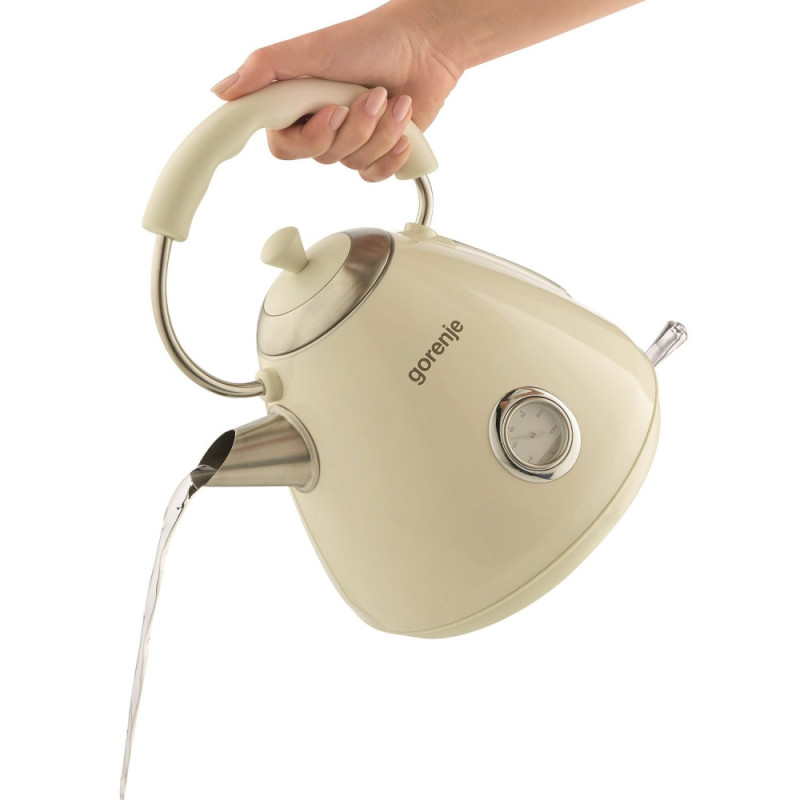 Gorenje kettle Gorenje, 1.7L, plastic, beige (K17CLI)