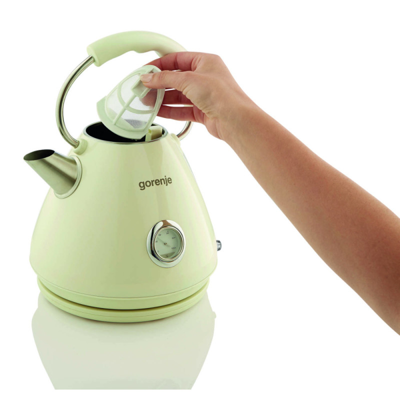 Gorenje kettle Gorenje, 1.7L, plastic, beige (K17CLI)