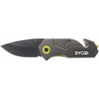 Ryobi Ніж складаний RFK25T, лезо 57мм, стропоріз, фіксатор леза, кліпса. (5132005328)