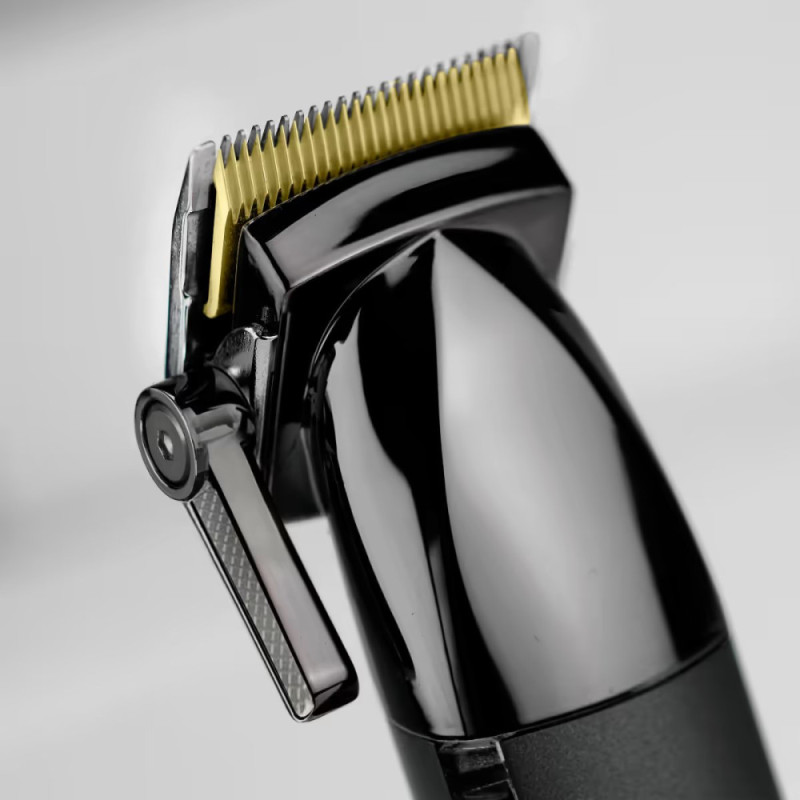 BaByliss hair clipper Super-X Metal Series, battery, nozzles-12, steel with graphite coating, black-silver (E991E)