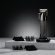 BaByliss hair clipper Super-X Metal Series, battery, nozzles-12, steel with graphite coating, black-silver (E991E)
