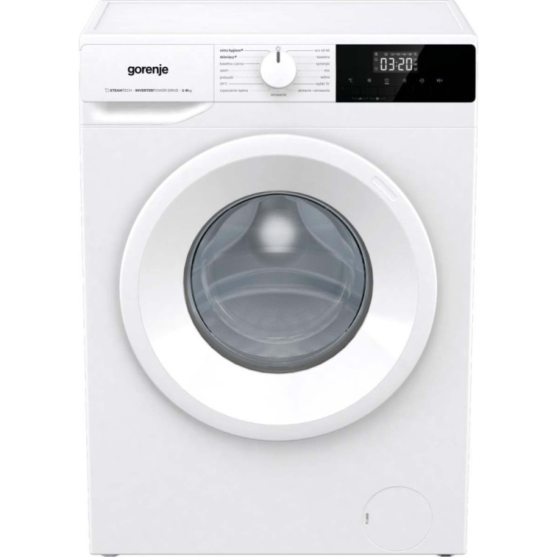 Gorenje WM front load, 6kg, 1000, C, 43.5cm, display, steam, invertor, white (WNHPI60SCS)