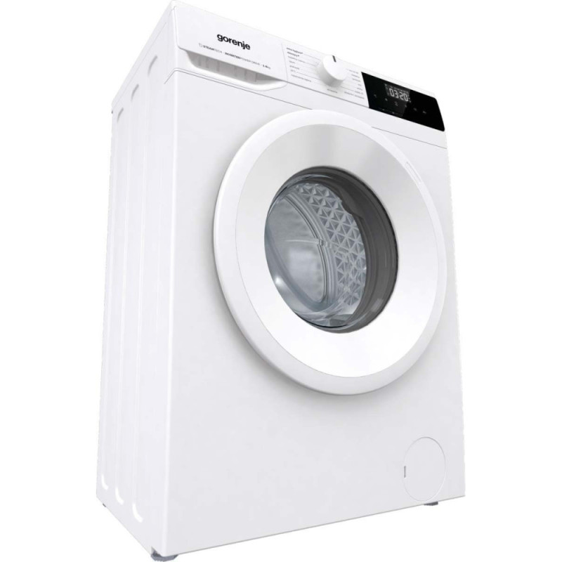 Gorenje WM front load, 6kg, 1000, C, 43.5cm, display, steam, invertor, white (WNHPI60SCS)