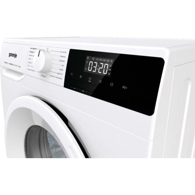 Gorenje WM front load, 6kg, 1000, C, 43.5cm, display, steam, invertor, white (WNHPI60SCS)