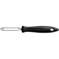 Fiskars Овочечистка вертикальна Essential, з рухомим лезом, 18.4см, нержавіюча сталь, пластик, чорний (1065586)