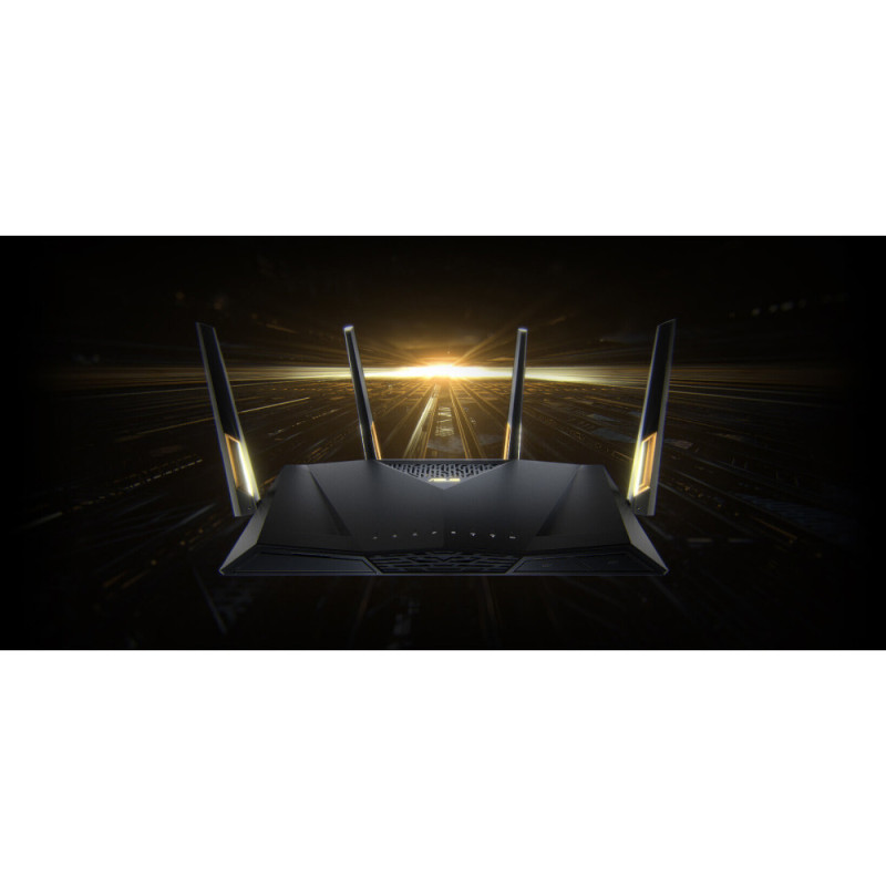 ASUS Маршрутизатор RT-AX88U PRO AX6000 4xGE LAN 2.5xGE WAN 1x2.5GE WAN/LAN 1xUSB3.2 1xUSB2.0 MU-MIMO OFDMA MESH (90IG0820-MO3A00)