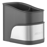 ARDESTO Brush Organizer 15x10x13.5cm, plastic, stainless steel, grey (ARHB3101GS)