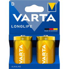 VARTA Батарейка Varta Longlife лужна D(LR20) блістер, 2 шт (04120101422)