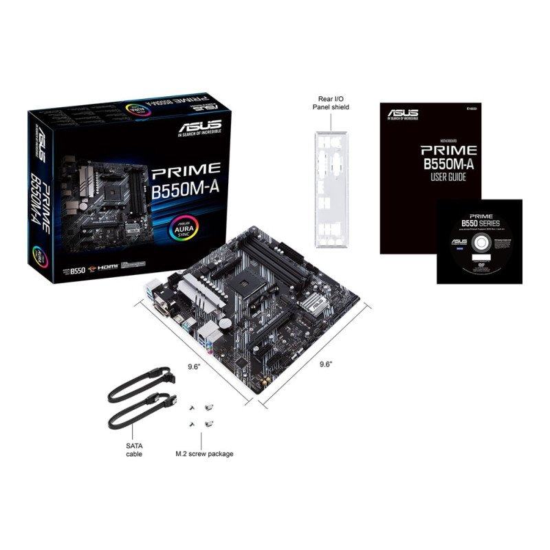 ASUS PRIME B550M-A sAM4 B550 4xDDR4 M.2 HDMI-DVI-VGA mATX (90MB14I0-M0EAY0)