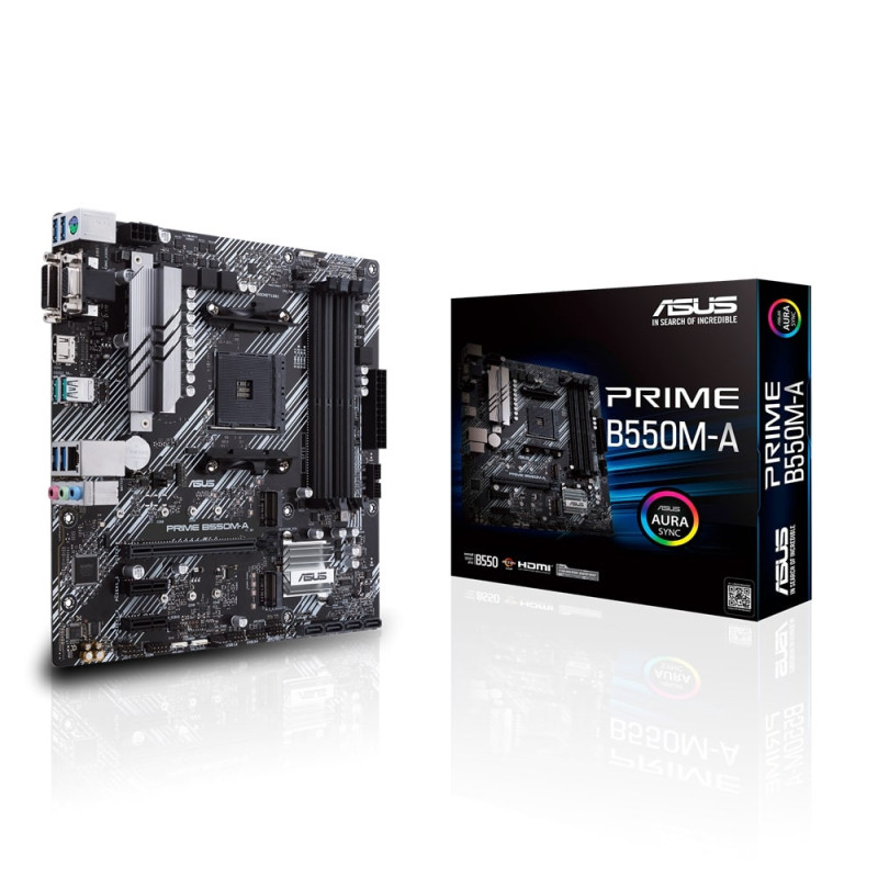ASUS PRIME B550M-A sAM4 B550 4xDDR4 M.2 HDMI-DVI-VGA mATX (90MB14I0-M0EAY0)