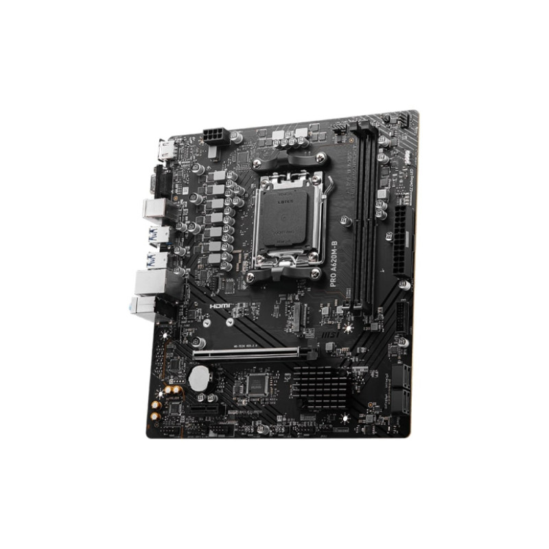 MSI Motherboard PRO A620M-B sAM5 A620 2xDDR5 M.2 HDMI D-Sub mATX (911-7E28-017)