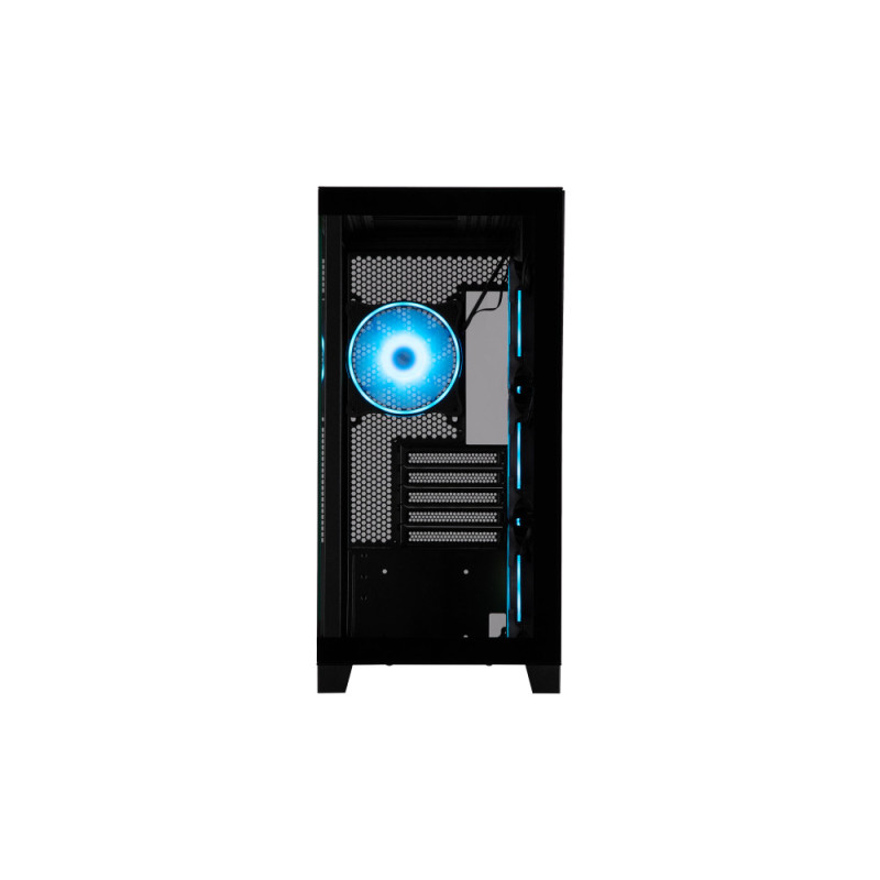 2E Gaming PC case Fantom GK701B without PSU, 2xUSB3.0, 1xUSBType-C, 4x120mm ARGB, VGA 400mm, LCS ready, controller with remote, TG Side/Front Panel, mATX, black (2E-GK701B)
