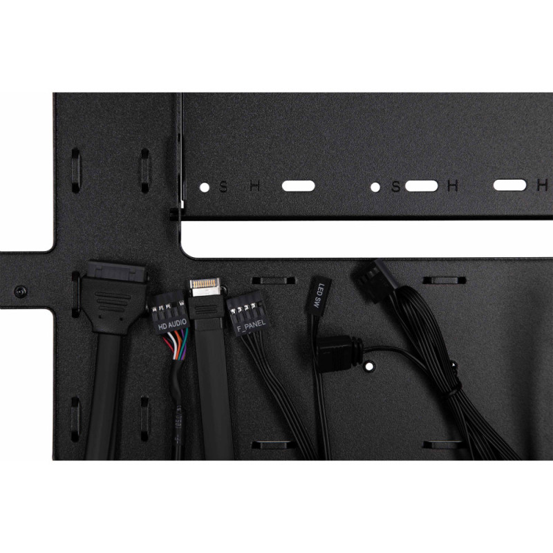 2E Gaming PC case Fantom GK701B without PSU, 2xUSB3.0, 1xUSBType-C, 4x120mm ARGB, VGA 400mm, LCS ready, controller with remote, TG Side/Front Panel, mATX, black (2E-GK701B)
