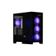 2E Gaming PC case Fantom GK701B without PSU, 2xUSB3.0, 1xUSBType-C, 4x120mm ARGB, VGA 400mm, LCS ready, controller with remote, TG Side/Front Panel, mATX, black (2E-GK701B)