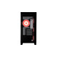2E Gaming PC case Fantom GK701B without PSU, 2xUSB3.0, 1xUSBType-C, 4x120mm ARGB, VGA 400mm, LCS ready, controller with remote, TG Side/Front Panel, mATX, black (2E-GK701B)