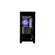 2E Gaming PC case Fantom GK701B without PSU, 2xUSB3.0, 1xUSBType-C, 4x120mm ARGB, VGA 400mm, LCS ready, controller with remote, TG Side/Front Panel, mATX, black (2E-GK701B)