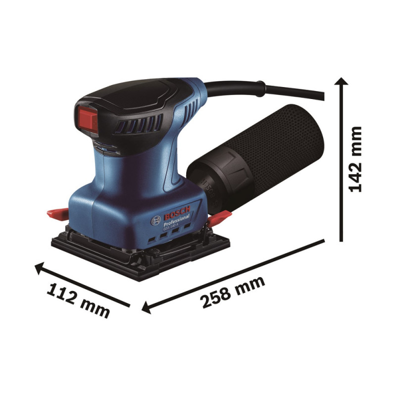 Bosch Vibrating grinder GSS 140 A 220W platform 101x112 28000rpm 1.1kg (0.601.2A8.021)