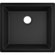 Hansgrohe Kitchen sink S51, granite, square, no drainboard, 500х450х190mm, bowl - 1, built-in, S510-U450, black graphite (43431170)