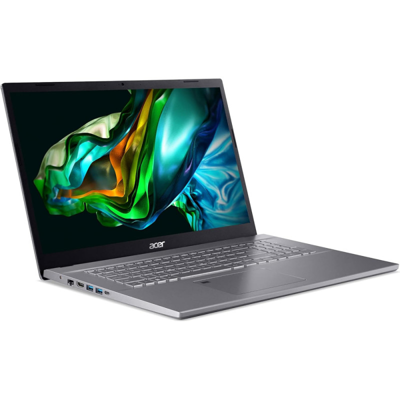Acer Ноутбук Aspire 5 A517-53 17.3" FHD IPS, Intel i7-12650H, 16GB, F512GB, UMA, Lin, серый (NX.KQBEU.004)