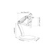 Digitus Table stand for LCD/LED monitor up to 27  flexible gas spring mount,max 6,5kg, VESA 100x100 (DA-90365)
