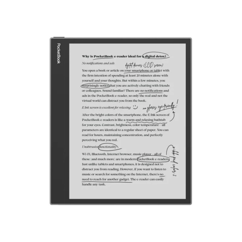 PocketBook e-reader 1042 InkPad Eo, Mist Grey (PB1042-M-CIS)