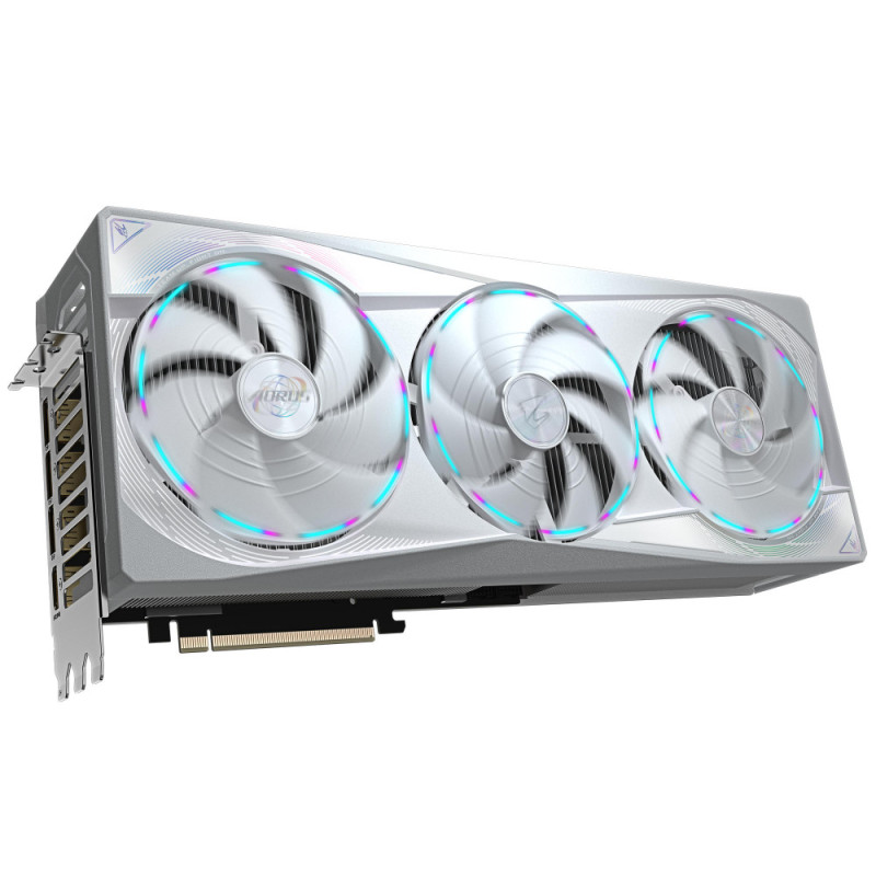 Gigabyte Відеокарта GeForce RTX 5080 16GB GDDR7 AORUS MASTER ICE (GV-N5080AORUSM_ICE-16GD)