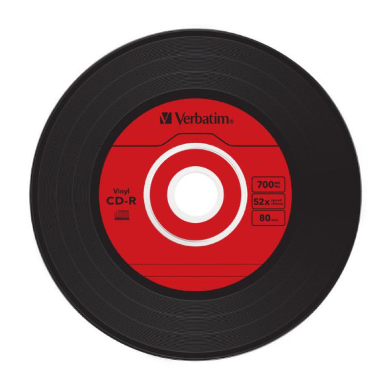 Диск CD Verbatim CD-R 700Mb 52x Slim case Vinyl AZO (43426)