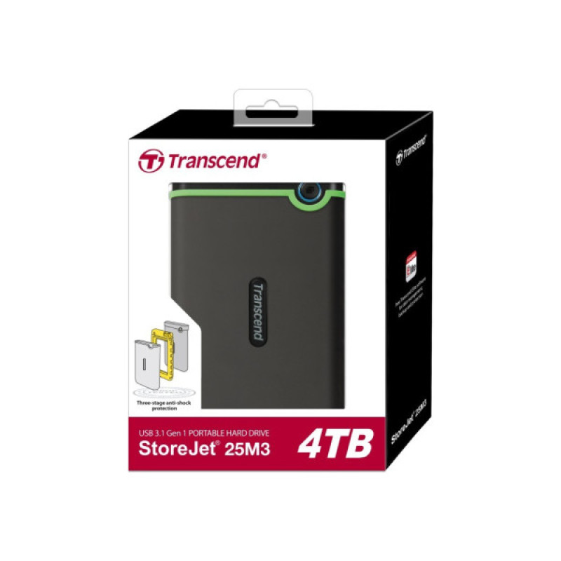 Внешний жесткий диск 2.5" 4TB Transcend (TS4TSJ25M3S)