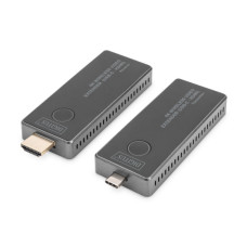 Адаптер HDMI extender 30m USB-C to HDMI 4K UHD wireless black Digitus (DS-55324)