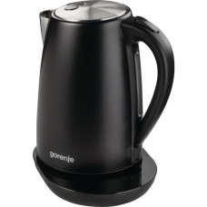 Gorenje Electric kettle, 1,7L, Strix, double-walled, black (K17TRB)