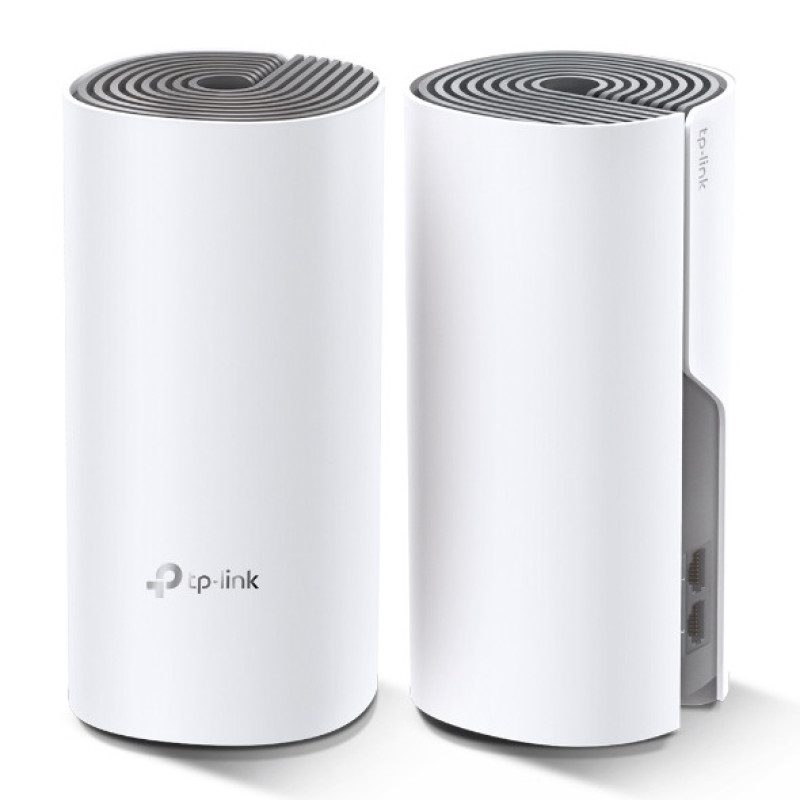 TP-Link Маршрутизатор TP-LINK DECO E4 2PK AC1200 2xFE LAN/WAN MU-MIMO MESH (DECO-E4-2-PACK)