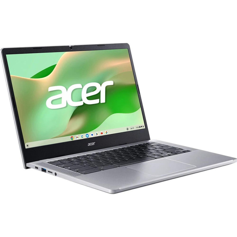 Acer Ноутбук Acer Chromebook CB314-4H 14" FHD IPS, Intel C N100, 8GB, F128GB, UMA, ChromeOS, сріблястий (NX.KNBEU.003)